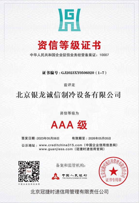 资信等级证书